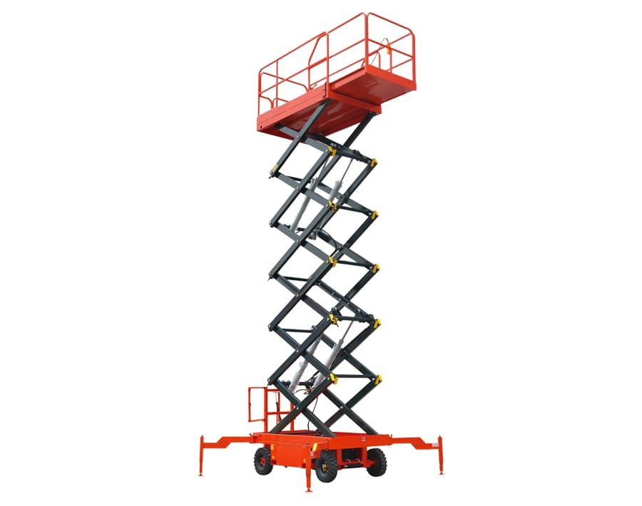 Elevador de tijera autopropulsado para eje trasero — 8-18M