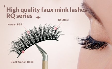 Would you like neatly styled false eyelashes?