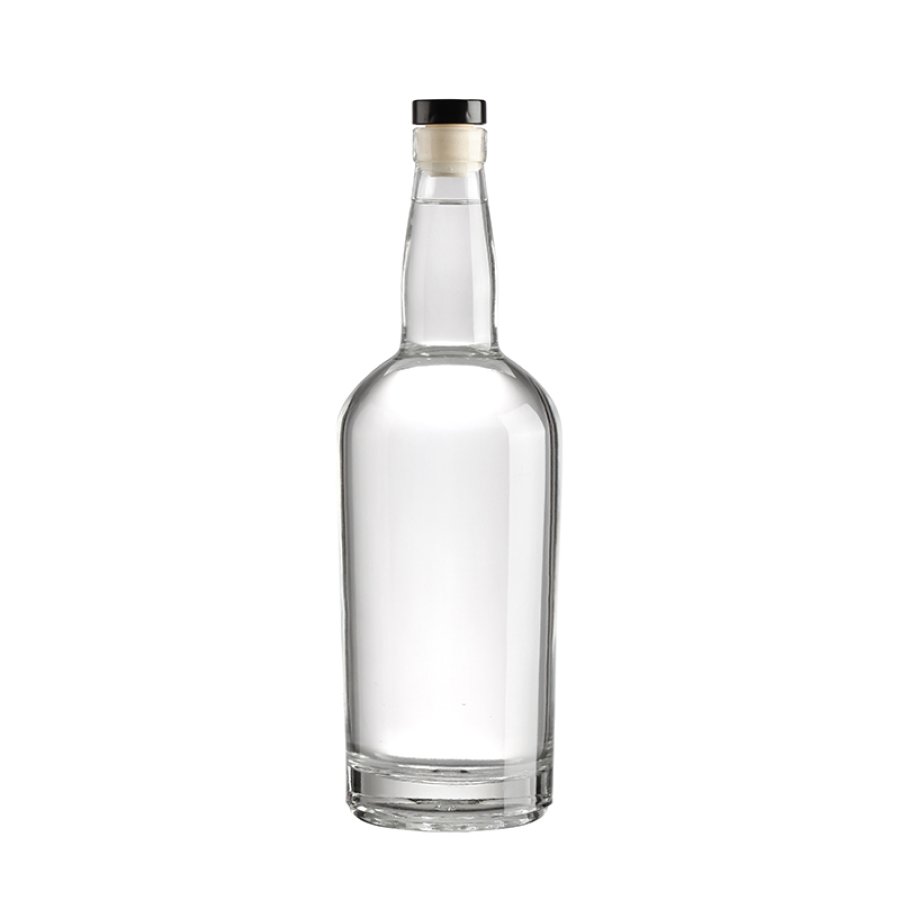 750ML Round Long neck Whisky Glass Bottle (2)