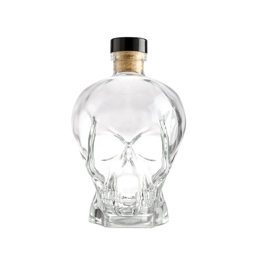 750ML Skull Special Shaped Glass Bottle (3)