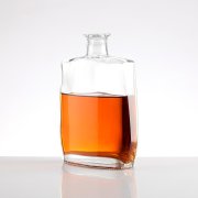 Flat Curved Glass Liquor Bottles (2)