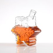 Snowflake Hexagonal Liquor Glass Bottle (2)