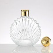 Shell shape flat glass bottle (4)