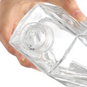 Trapezoidal flat glass liquor bottle (6)