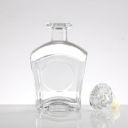 Square drop shoulder  Whisky Liquor Glass Bottle (3)