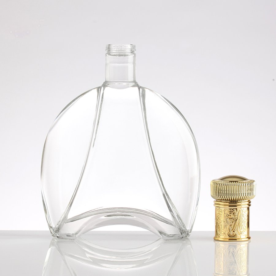 Elegant 750ml Brandy custom glass bottle (5)