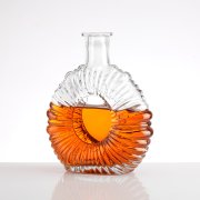 750ML Flower Shape Round Glass Bottle (2)