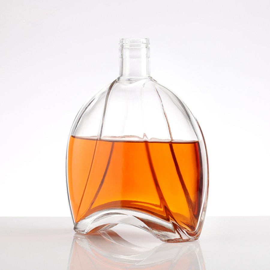 Elegant 750ml Brandy custom glass bottle (3)