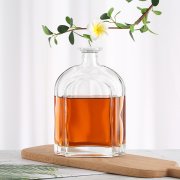 Flat Customize Whisky Brandy Liquor Glass Bottle (3)