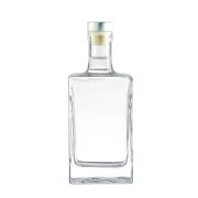 700ML  Square Whisky Brandy Glass Bottle (2)