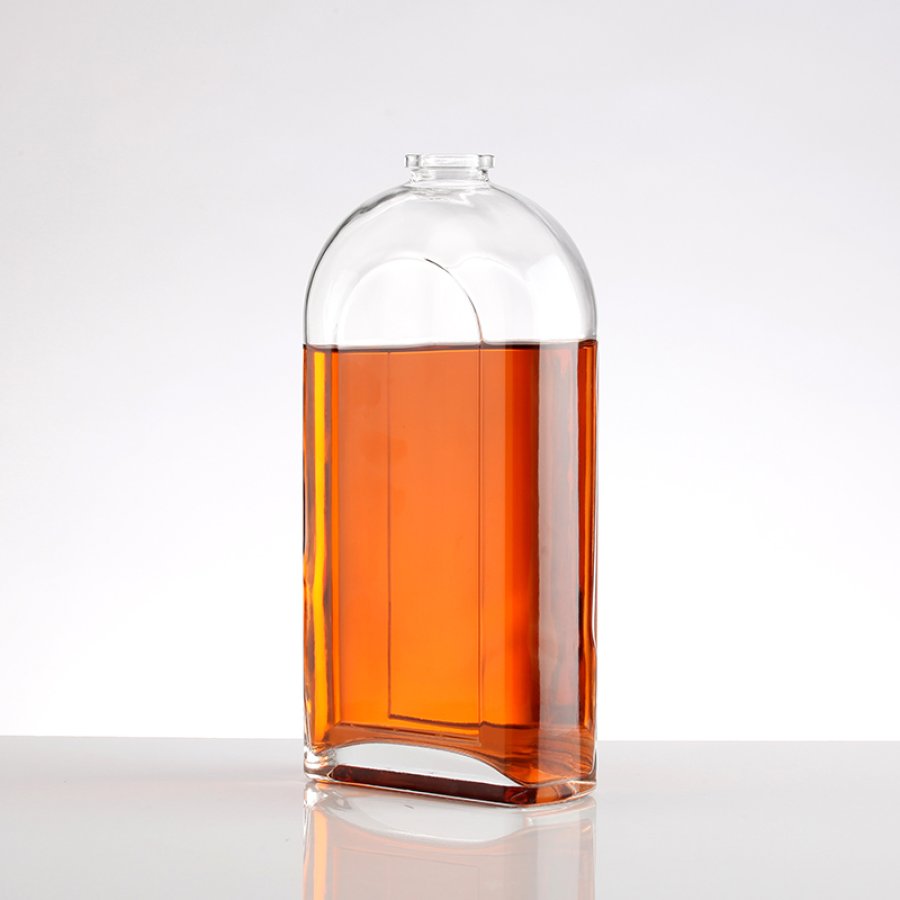 10 750ml door shape flat glass bottle (6)