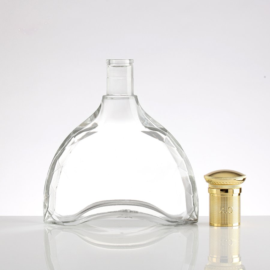 Flat Arched Liquor Glass Bottle (4)