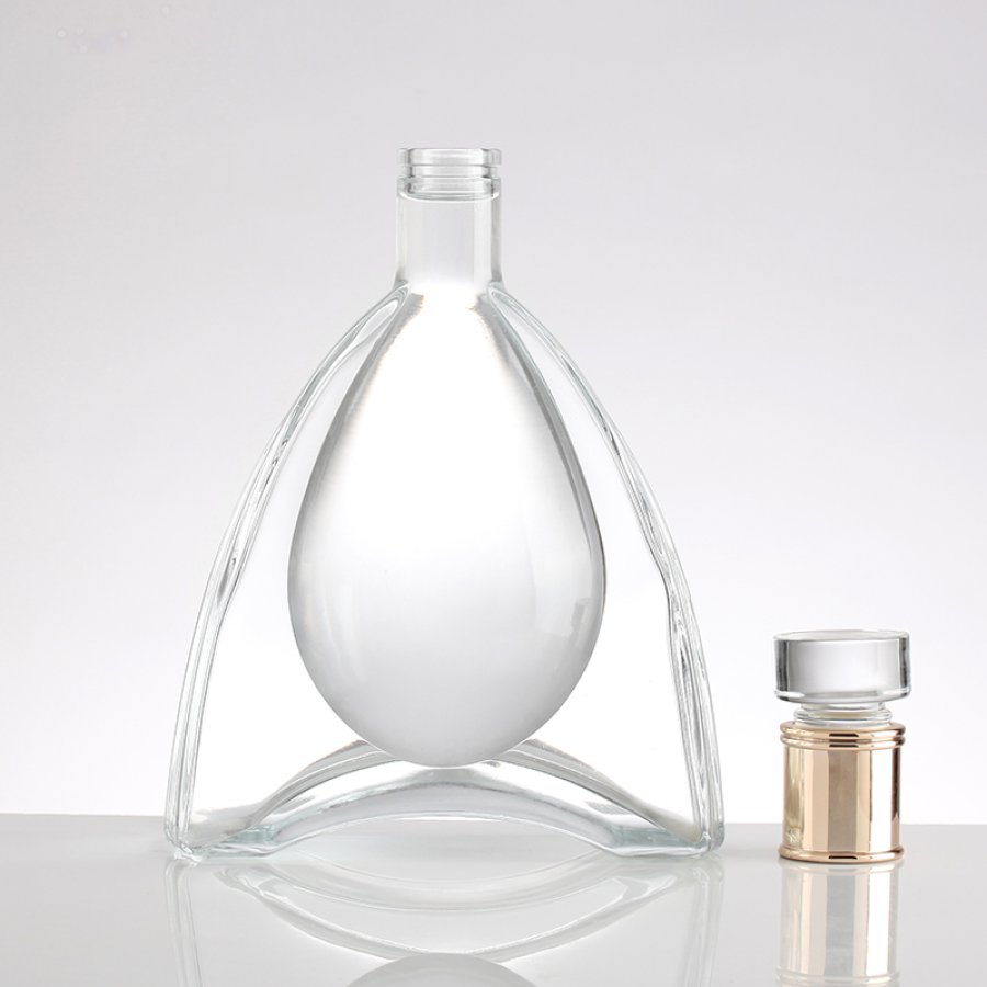 High quality 750ml brandy Crystal Glass Bottle (5)