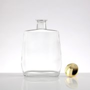 Flat Curved Glass Liquor Bottles (4)