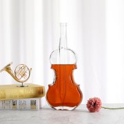 750ML Violin shape Liquor Glass Bottle  (4)