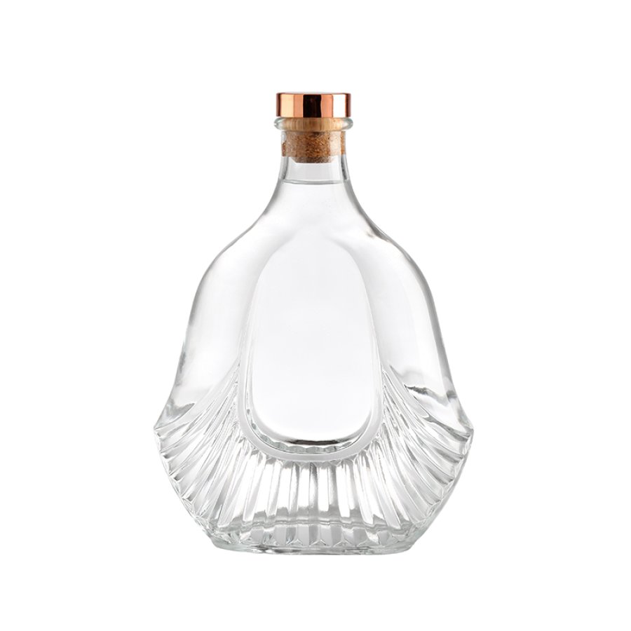 500ML Patterned Liquor Glass Bottle (3)