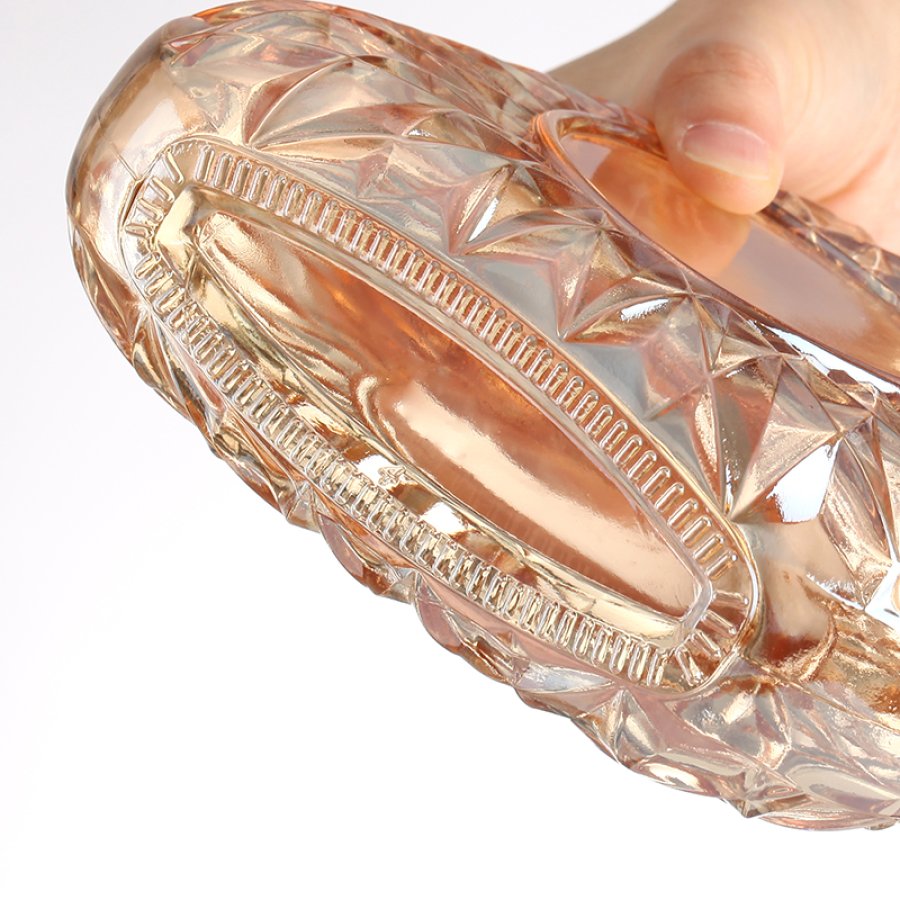 Luxury 700ml Cut Crystal Glass Bottle (1)