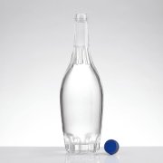 500ML Flower shape Liquor Glass Bottle  (5)