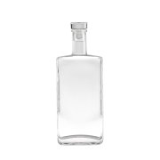 200ML Long Island  Liquor Whisky Glass Bottle ，375ML Square Whisky Tequlia Liquor Glass Bottl( (3)