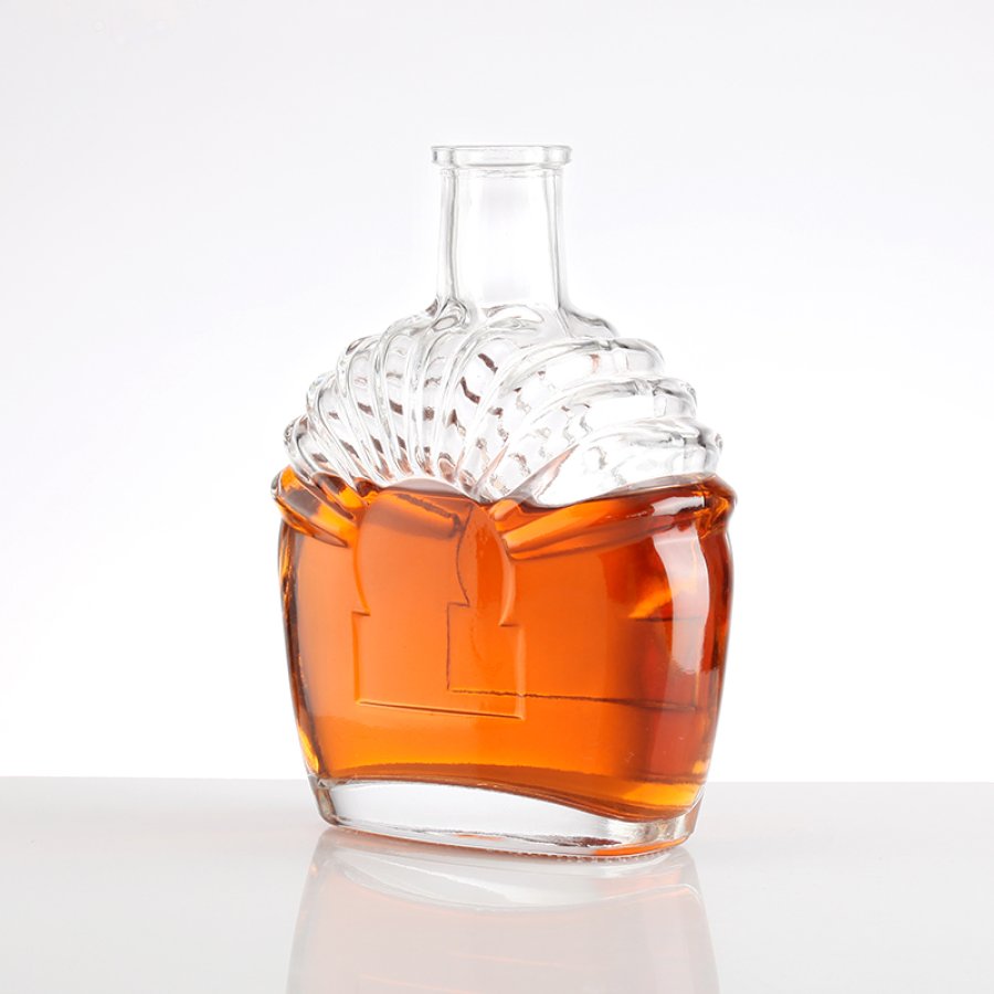  700ml unique brandy Glass bottle (2)