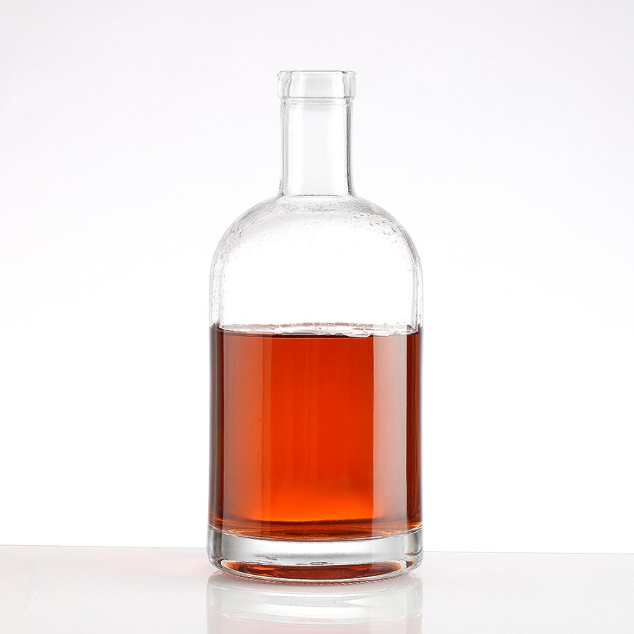 750ml Round Whisky Glass Bottle (5)