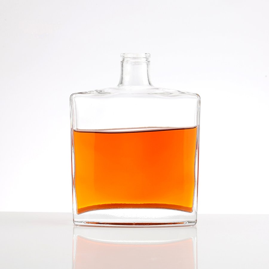 750ml empty custom glass brandy bottle (3)