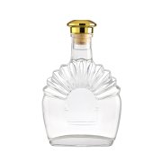  700ml unique brandy Glass bottle (3)