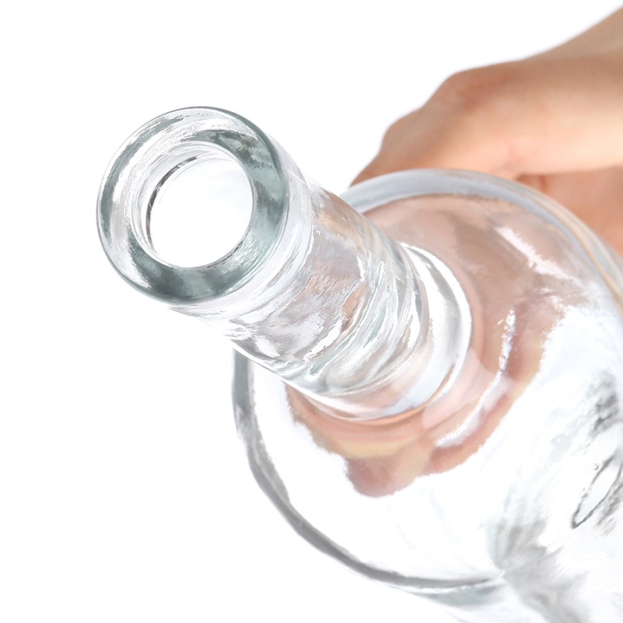 200ML Round Gin Tequlia Liquor Glass Bottle ，375ML hot sale Liquor Glass Bottle With Lids(5)