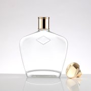 750ml flat square brandy glass bottle (4)