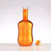 Painting 500ml Whisky Round Glass Bottle (5)