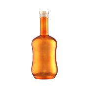 Painting 500ml Whisky Round Glass Bottle (4)