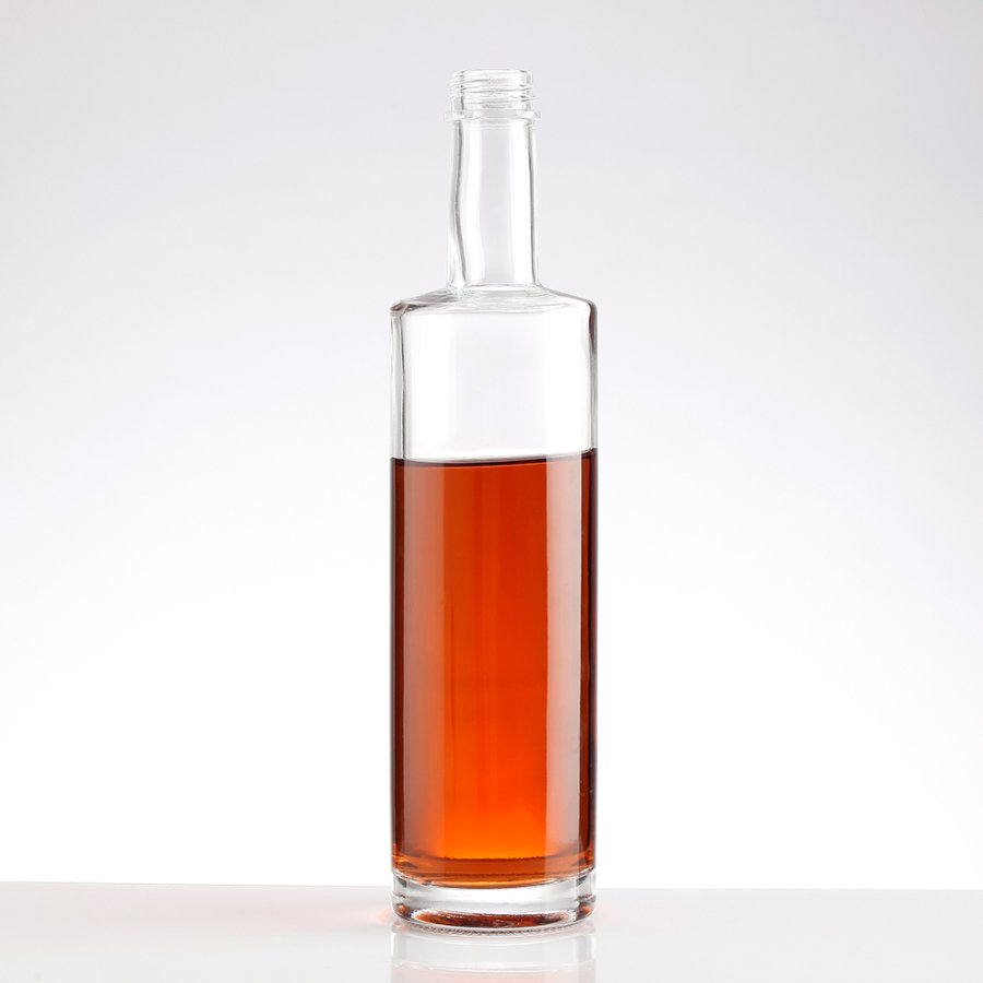 750ML Round Liquor Whisky Glass Bottle  (4)