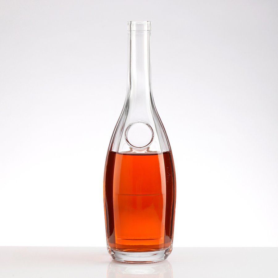 Round Whisky Gin Tequlia Brandy  Glass Bottle (3)