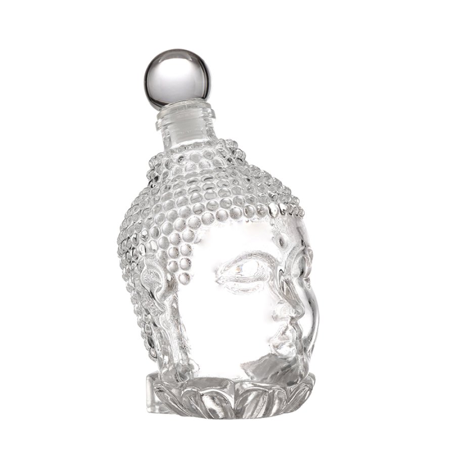 750ml Buddha head glass bottle (1)