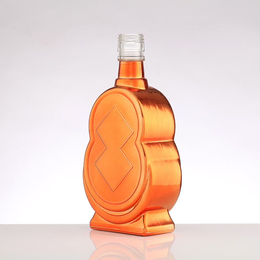 Metal spraying Liquor Glass Bottle (3)