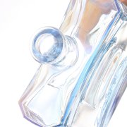 Blue Flat Square Glass Bottle (3)