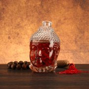 750ml Buddha head glass bottle (5)