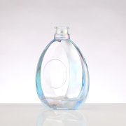 Blue Teardrop Liquor Glass Bottle (2)