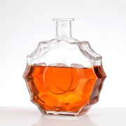 Unique shape Super Flint Glass Liquor Glass Bottle ，750ML High Quality Whisky Gin Liquor Glass Bottle(2)