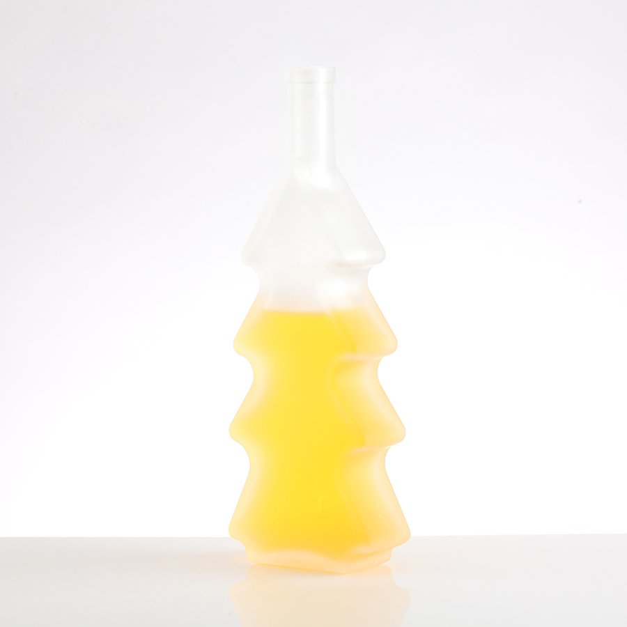  200ml Tree shape Christmas Glass bottle (2)