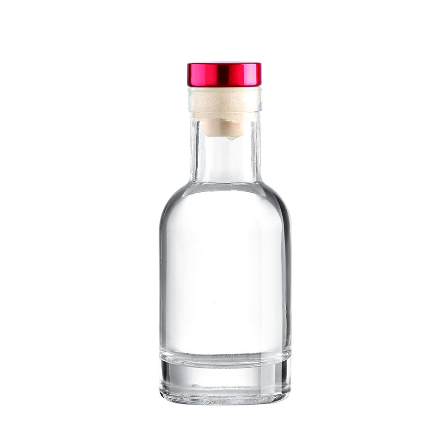 mini Portable 50ml Gin vodka Glass Bottle (4) (Customized oslo 100ml Vodka Spirits Glass Bottles )(Common oslo shape 200ml glass whisky bottle)