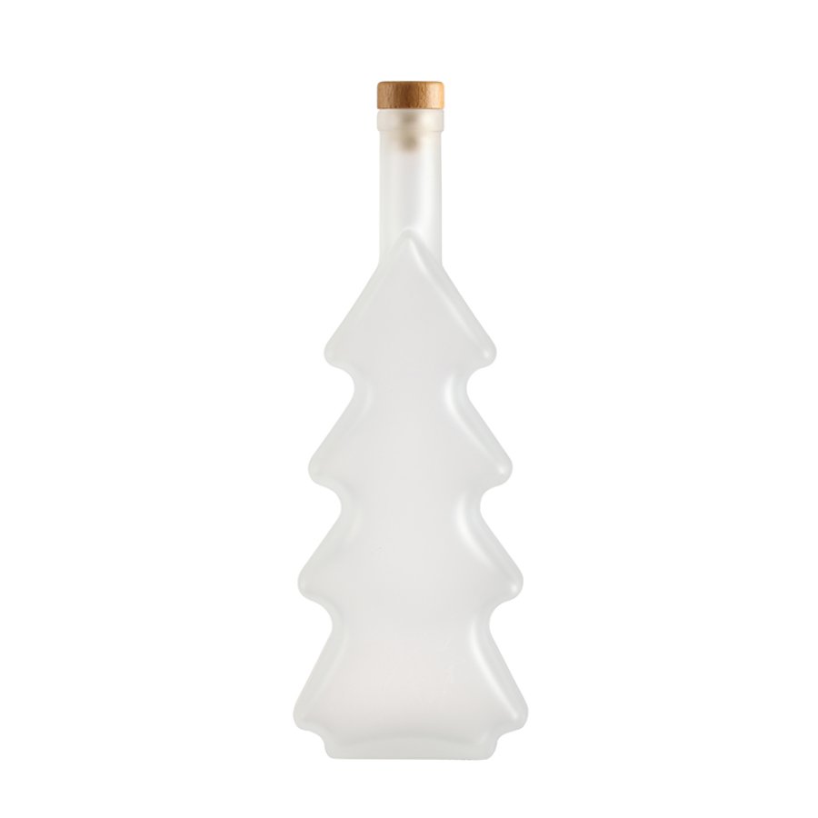  200ml Tree shape Christmas Glass bottle (3)