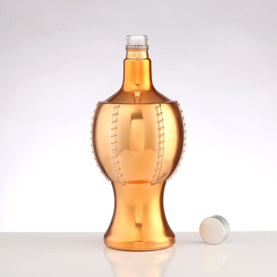 Unique Shape 500ml Wine Glass Bottle (4)