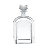 Luxury transparent 70cl flat liquor glass bottle (6)