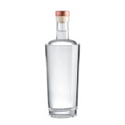 Round 750ml custom rum gin glass bottle (4)