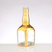 Gold Clear Liquor Glass Bottle (2)