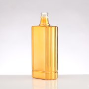 Golden Flat Spirit Glass Bottle (2)