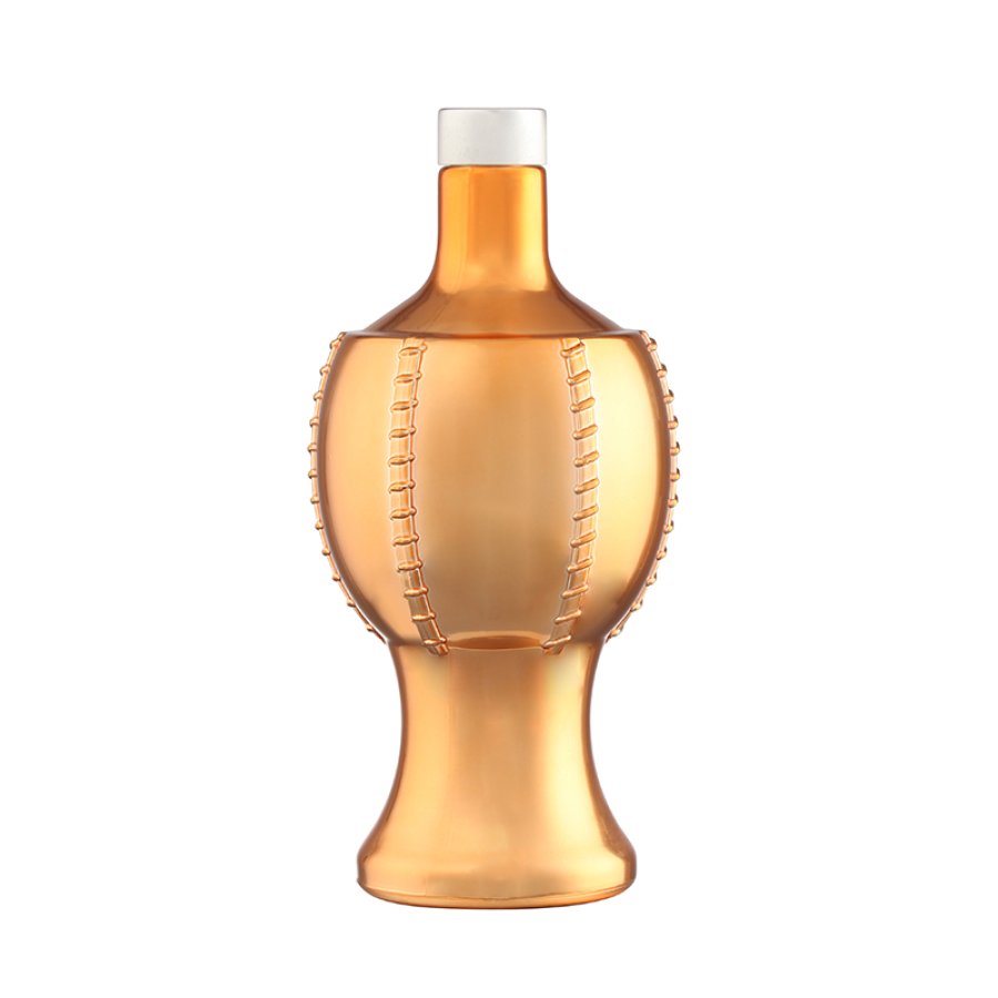 Unique Shape 500ml Wine Glass Bottle (3)