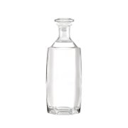 Hexagonal glass bottle with oblique shoulder (3)