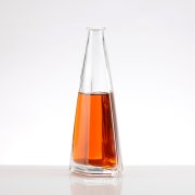 Hexagonal conical spirit glass bottle (3)